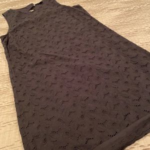 Tommy Bahama dress, black eyelet, cotton, S